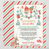 Persoonlijke Elves Goodbye Letter Elf Holiday Card (Voorkant / Achterkant)