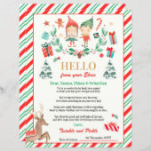 Persoonlijke Elves Return Letter Elf Holiday Card (Voorkant / Achterkant)