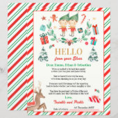 Persoonlijke Elves Return Letter Elf Holiday Card (Voorkant / Achterkant)