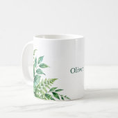 Persoonlijke Emerald Fern Koffiemok (Voorkant links)