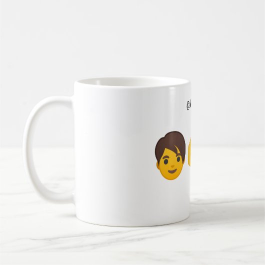 Persoonlijke Emoji-Mok | Jij bent mijn Boo Koffiemok (Links)