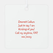 Persoonlijke emotionele eerste hulp - Bassett Dog Metalen Ornament (Achterkant)