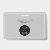 Persoonlijke employee foto logo QR barcode ID Badge (Achterkant)