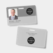Persoonlijke employee foto logo QR barcode ID Badge (Voor- en achterkant)