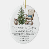 Persoonlijke Empty-stoel Ik ben in de hemel voor K Keramisch Ornament (Rechts)
