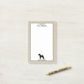 Persoonlijke en aangepaste draaggolf voor kleuren post-it® notes (Op bureau)