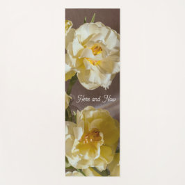 Persoonlijke en elegante bloemen yogamat
