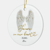 Persoonlijke engel-herdenkingsornament keramisch ornament (Links)