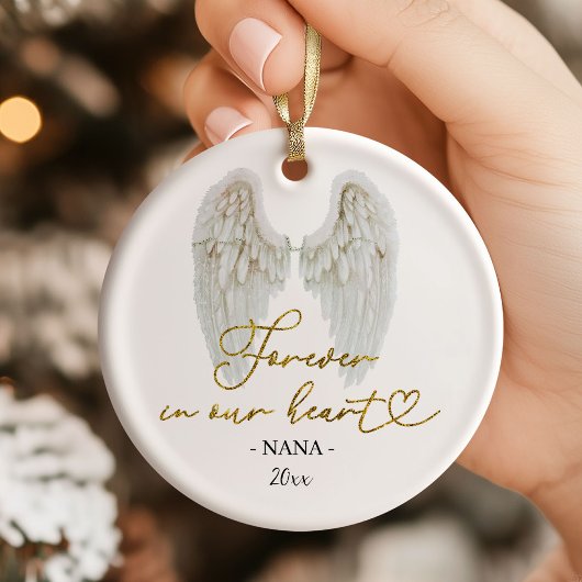 Persoonlijke engel-herdenkingsornament keramisch ornament