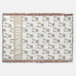 Persoonlijke Engelse Bulldog (Tigstriped) Deken