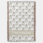 Persoonlijke Engelse Bulldog (Tigstripes) Deken (Voorkant Verticaal)