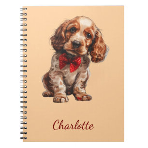 Persoonlijke Engelse Cocker Spaniel Aangepaste Naa Notitieboek