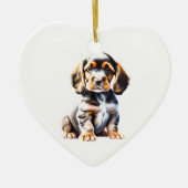 Persoonlijke Engelse Cocker Spaniel Puppy Keramisch Ornament (Voorkant)