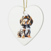 Persoonlijke Engelse Cocker Spaniel Puppy Keramisch Ornament (Links)