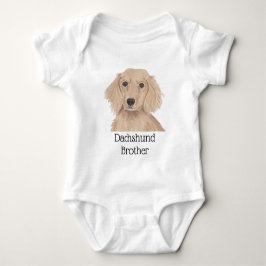 Persoonlijke Engelse Rode Dachshund Hond Romper