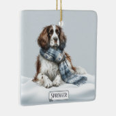 Persoonlijke Engelse Springer Spaniel Siervoorwerp Keramisch Ornament (Rechts)