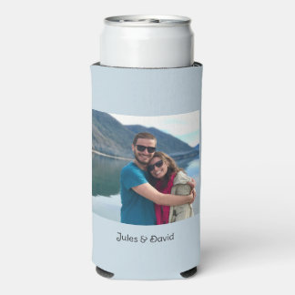 Persoonlijke enkele foto op maat seltzer blikjeskoeler