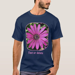 Persoonlijke enkele paarse Afrikaanse margriet blo T-shirt