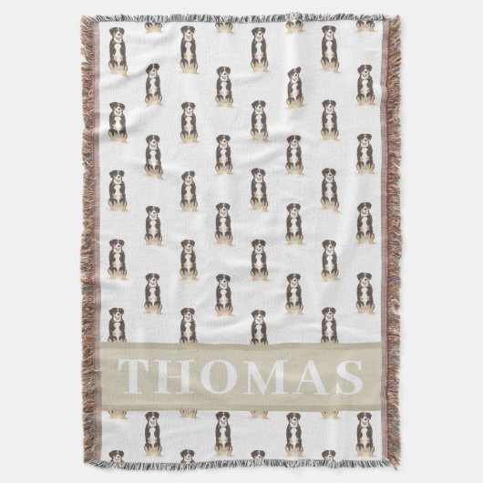 Persoonlijke Entlebucher Berghond Deken (Voorkant Verticaal)