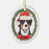 Persoonlijke Entlebucher Sennenhond Keramisch Ornament (Rechts)