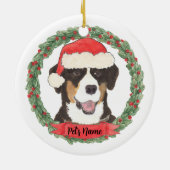 Persoonlijke Entlebucher Sennenhond Keramisch Ornament (Achterkant)