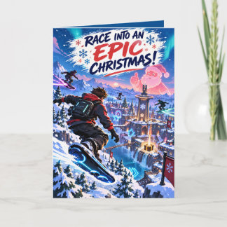 Persoonlijke Epic Gamer Kerst Feestdagen Kaart