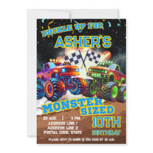 Persoonlijke Epic Monster Truck Showdown Verjaarda