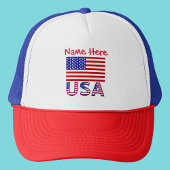 Persoonlijke erfgoed-VS-vlag  Trucker Pet