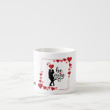 Persoonlijke espressokop Love Vibes