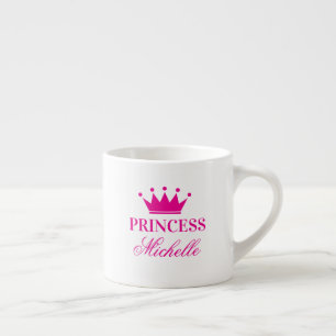 Persoonlijke espressokop met kroon voor prinsessen espresso kop
