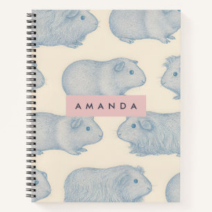 Persoonlijke Esthetisch Schattige Cavia's Patroon Notitieboek