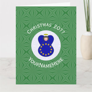 Persoonlijke EU-engelkerstenvlag Kaart