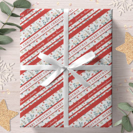 Persoonlijke Eucalyptus Bessen Prettig Kerstmis Cadeaupapier