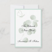 Persoonlijke Eucalyptus | Boho Botanische Trouwka Save The Date (Achterkant)