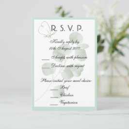 Persoonlijke Eucalyptus Boho Botanische Trouwkaart RSVP Kaartje