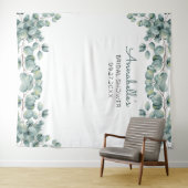 Persoonlijke Eucalyptus Bruidsmeisjeshower Fotopro Wandkleed (In Situ (horizontaal))