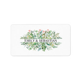 Persoonlijke Eucalyptus Leafs Etiket