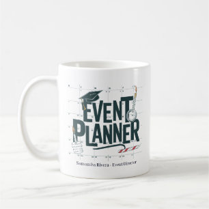 Persoonlijke evenementenplanner koffiemok