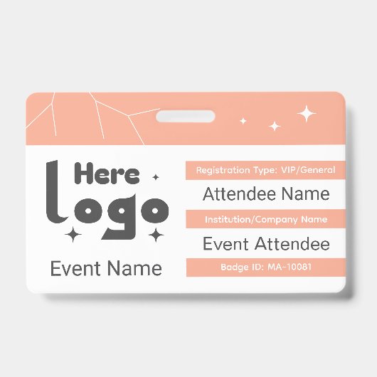 Persoonlijke Event Badge ID (Voorzijde)