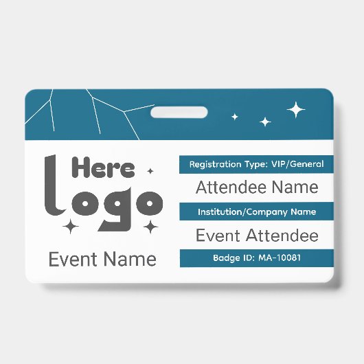 Persoonlijke Event Badge ID (Voorzijde)