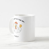 Persoonlijke F-CAW-F Kerstmis Grappige Kip  Koffiemok (Voorkant links)