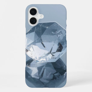 Persoonlijke Facetgeschnittene Edelsteenhoes – Voe iPhone 16 Plus Hoesje