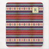 Persoonlijke Fair Isle Kerst Muismat Cadeau (Voorkant)