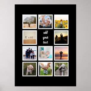 Persoonlijke Familie 11 Foto Aangepaste Collage Poster