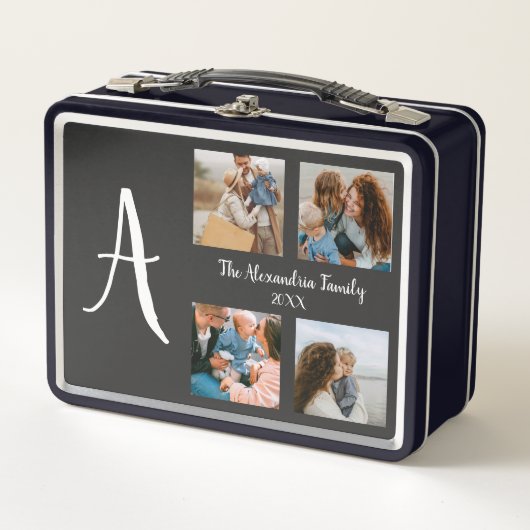 Persoonlijke familie 4 sjabloon fotocollage (Voorkant)