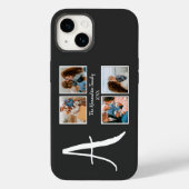 Persoonlijke familie 4 sjabloon fotocollage Case-Mate iPhone case (Achterkant)