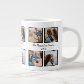 Persoonlijke familie 4 sjabloon fotocollage grote koffiekop (Rechts)