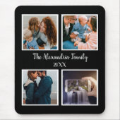 Persoonlijke familie 4 sjabloon fotocollage muismat (Voorkant)