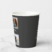 Persoonlijke familie 4 sjabloon fotocollage papieren bekers (Links)