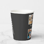 Persoonlijke familie 4 sjabloon fotocollage papieren bekers (Rechts)